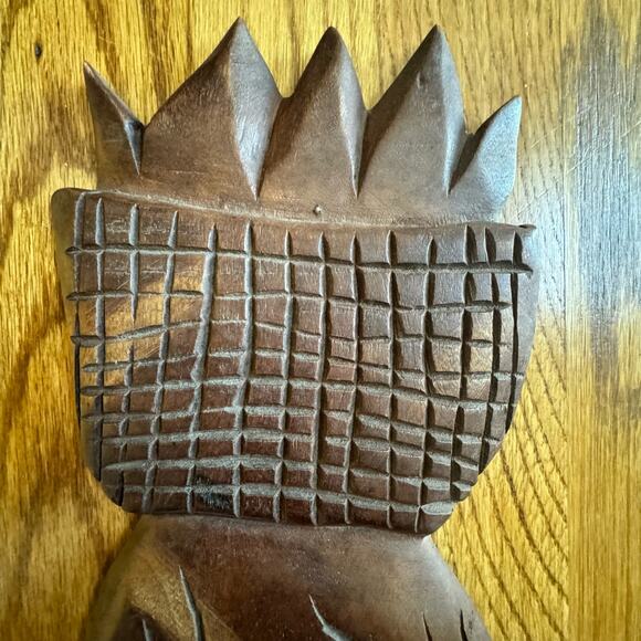 Vintage African Woman Wooden Hand Carved Crafted Sculpture Artisan Wall Decor - Picture 10 of 10